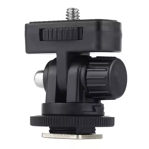 Hot Shoe Mount to 1/4" Cold Shoe Tripod Adapter for Zoom H1 H1n H2 H2n H4n pro H5 H6 Q2n Q2HD Q3 Mic