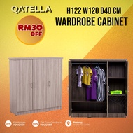 Qatella DUBLIN 3 Door Low Wardrobe / Almari Baju / Cloth Cabinet / Kabinet Baju / Children Wardrobe 