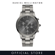 Daniel Wellington Iconic Chronograph 42mm Link Graphite Grey DW watches for men - Mens watch - Male watch Stainless steel strap - fashion casual