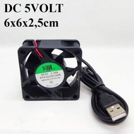 DC5v USB Fan 6cm DC 5Volt Fan 6x6 USB STB Cable PC Fan