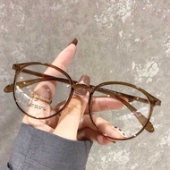 Danyang Glasses 49 Ultra-Light Plain Face Myopia Glasses 7g Female Brown Eye Frame Black Frame Can B