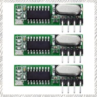 (HMXQ) 3PCS Mhz Superheterodyne Receiver and Transmitter Module for Wireless Module Kit 433Mhz Remot