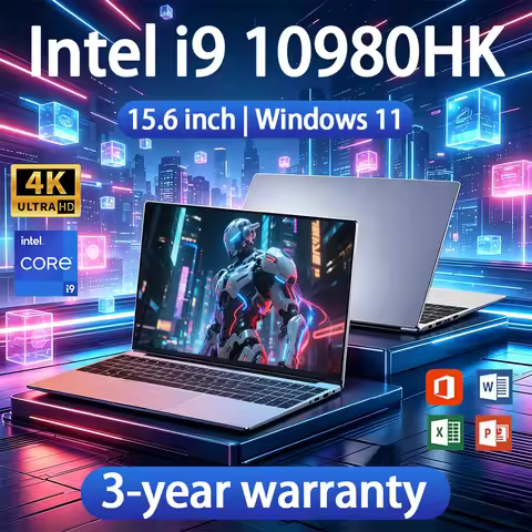 15.6 inch Laptop windows 11 Intel Core i9 10980HK 16GB RAM 1TB SSD Ultra thin Computer Fingerprint G