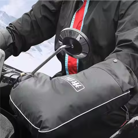 Motorcycle Scooter Thick Warm Handlebar Muff Grip Handle Bar Muff Rainproof Riding Protective Winter