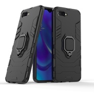 OPPO R15 R15X Case Heavy Duty Armor Magnetic Ring Holder Hard Phone Cover