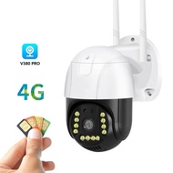 Wifi/4G SIM card-5MP CCTV Security Camera 4G Outdoor Camera Dual light WIFI PTZ Camera V380 Pro APP 