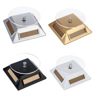 Solar Power Turntable Jewelry Display Plate Watch Bracelet Beads Chain Ring 360° Rotating Display St