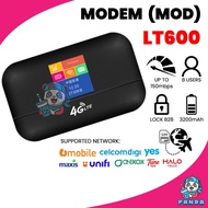 【READY STOCK】MOD 4G LTE/5G 150Mbps Pocket WiFi LT600 Portable WiFi Broadband Unlimited Hotspot LCD D