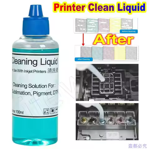 Printer Head Printhead Cleaning Kit DTF Print Head Cleaning Cleaner Block Unclog For Epson Brother C