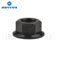 Wanyifa 1 cái Đai ốc titan M5 M6 M8 M10 M12 M14 M16 DIN6923 Đai ốc lục giác mặt bích cho xe đạp xe m