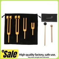 4Pcs Tuning Fork Set Tuning Fork (4096C, MI528, 128C, OM136.1),Body Tuning Forks for Chakra Set, Sou