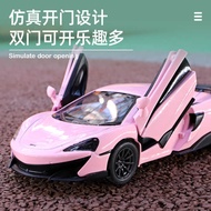 Children's Car Girl Toy Car Sports Car Simulation Three-Year-Old Pull Back Alloy Car Model 2-Year-Ol