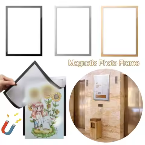 A3 A4 8.5x11inch Magnetic Photo Frame Poster Certificate Artwork Self Adhesive Magnetic Picture Fram