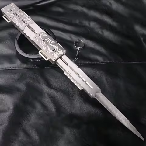 New Metal Sleeve Sword Weapons Hidden Blade Can Ejection Sleeve Sword Halloween Movie Assassin Costu