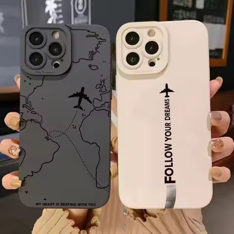 Travel-nspired Airplane Route Desian Phone Case For Xiaomi Mi 14 13 12T 13T 11T Pro 11 Lite 5G NE Po