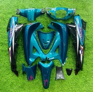 ชุดสีเวฟ125R 125S เเฟริ่งเวฟ125s เฟรมเวฟ125s 125r เฟรมwave ชุดสีwave สี เขียวเป็ดท้ายดำ