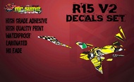 Yamaha R15 v2 Shark Decals (Yellow)