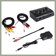 W3Portable Dual Mic Inputs Audio Sound Mixer For Amplifier &amp Microphone Karaoke Ok Mixer