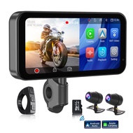 PARKVISION Portable Motorcycle DVR, 6.25" Wireless CarPlay & Android Auto Touch Screen with 1080P HD