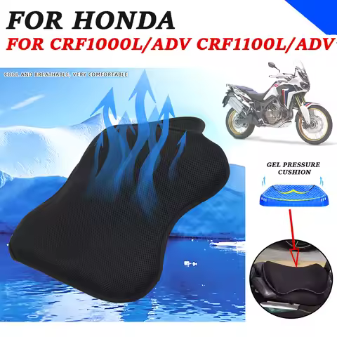 Motorcycle Accessories Gel Seat Cushion Cover Relief Protector For Honda Africa Twin CRF1000L CRF110