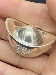 ❤️珍品👍長城ICBC私人銀行VIP訂制純銀元寶 Ag 999 100g