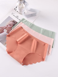 bjm1_ty4gb 6 pieces of sexy one piece seamless women's underwear ice silk pure cotton crotch middle 