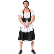 Quality French Black White Maid Costume Maid Male Butler Role-Playing Costume 11.23