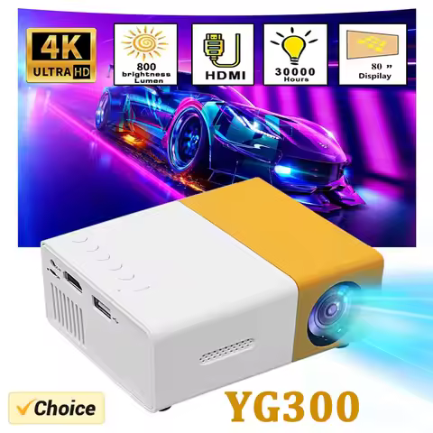 YG300 Projector Smart Home Theater HD Projector Portable Projector Mini Projector Mobile Phone Proje