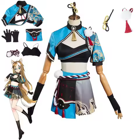 Genshin Impact Hina Goro Cosplay Fantasia Costume Disguise for Adult Women Girls Dress Outfits Hallo