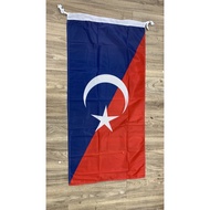 🔥🔥🔥【Ready Stock】Johor flag bendera district flag Johor Bahru 2ftx4ft /3ftx6ft fabric flag
