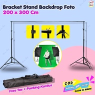 Background stand 2 x 3 meters Bracket Stand Photo Studio Backdrop3m, youtuber background
