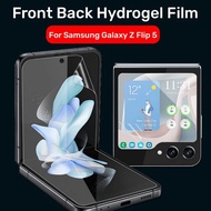 ฟิล์มไฮโดรเจล ซัมซุง แซท ฟลิป / ฟลิป 3 / ฟลิป 4 / ฟลิป 5 หน้า-หลัง  Use For Samsung Galaxy Z Flip / Z Flip 3 / Z Flip 4 / Z Flip 5 Hydrogel Film Front &amp; Back