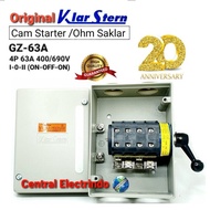 Cam Starter Ohm 4P Switch GZ 63A I-0-II KlarStern.