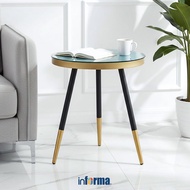 Informa Marsha Side Table - Gold End Table Aesthetic Small Table Multipurpose Side Table Small Table