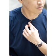 Sports Casual Kurta 3 Quarter 3/4 Sleeves Crew Neck Teluk Belanga Cool Comfortable Cotton T-shirt Fa