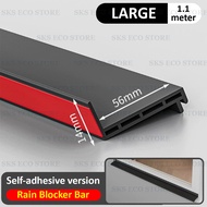 TPE Window Water Blocking Bar Windproof Waterproof Window Rain Blocker Strip