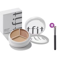 TFIT 三色遮瑕盘黑眼圈 ri-Color Concealer Cover Spots Dark Circles Under Eyes Acne Marks Facial Concealer Pal