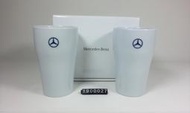 日本限定 Mercedes-Benz 有田燒 白色 水杯 清酒杯 茶杯 2入 紙盒裝 1900030/31