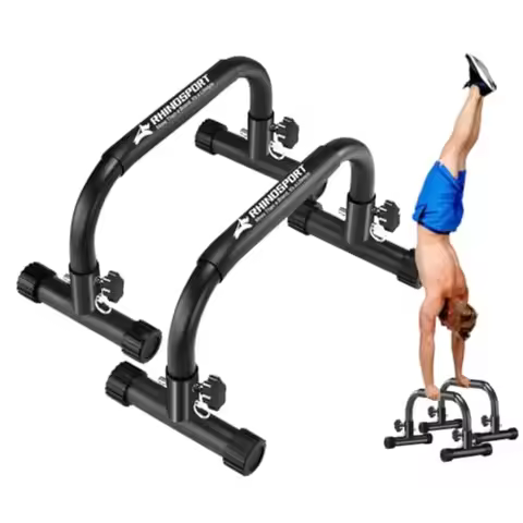 Parallettes Bars Dip Calisthenics Push Up Bars 10.2 in High 300Kg/661lbs Weight Capacity Strength Tr