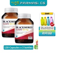 Blackmores CoQ10 50mg 120 capsules x 2 Bottles (TWIN) EXP:05/2027 + [ coq10, coq 10,CoQ 10, Farmasi 