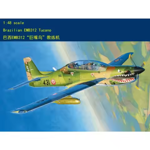 HobbyBoss 81763 1/48 Brazilian EMB312 Tucano Assemble Plastic Model Kit