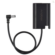 Andoer DMW-DCC17 Dummy Battery with DC Male Connector Straight Cable DC to DMW-BLK22 Dummy Battery C