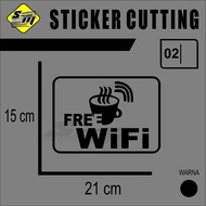 15x21cm vinyl sticker free WIFI 02 sp
