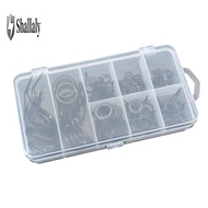 75Pcs 8 Sizes Fishing Rod Guide Line Kit Straight Single Foot Rings Repair Eyes