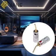 JANE Nakamichi Banana Plug, for Speaker Wire  Musical Sound Banana Plug, Pin Screw Type Speakers Amplifier with Screw Lock Speaker Wire Cable Connectors