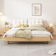 【SG Sellers】Fabric And Solid Wood Bed Frame Bed Frame With Mattress Single/Queen/King Bed Frame
