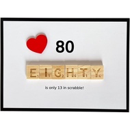 80th Birthday Card,80th Birthday Gifts for Women, 80th Birthday Decorations, Birthday Cards for Dad,