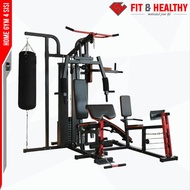 home gym 4 sisi alat fitness multi gym 4 station leg press sand sack