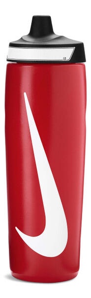 NIKE REFUEL BOTTLE 擠壓水壺 24OZ 白紅