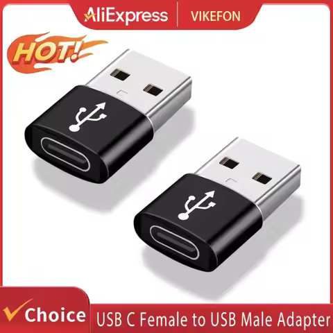 2Pcs USB To Type C OTG Adapter USB USB-C Male To Micro USB Type-c Female Converter For Macbook Samsu